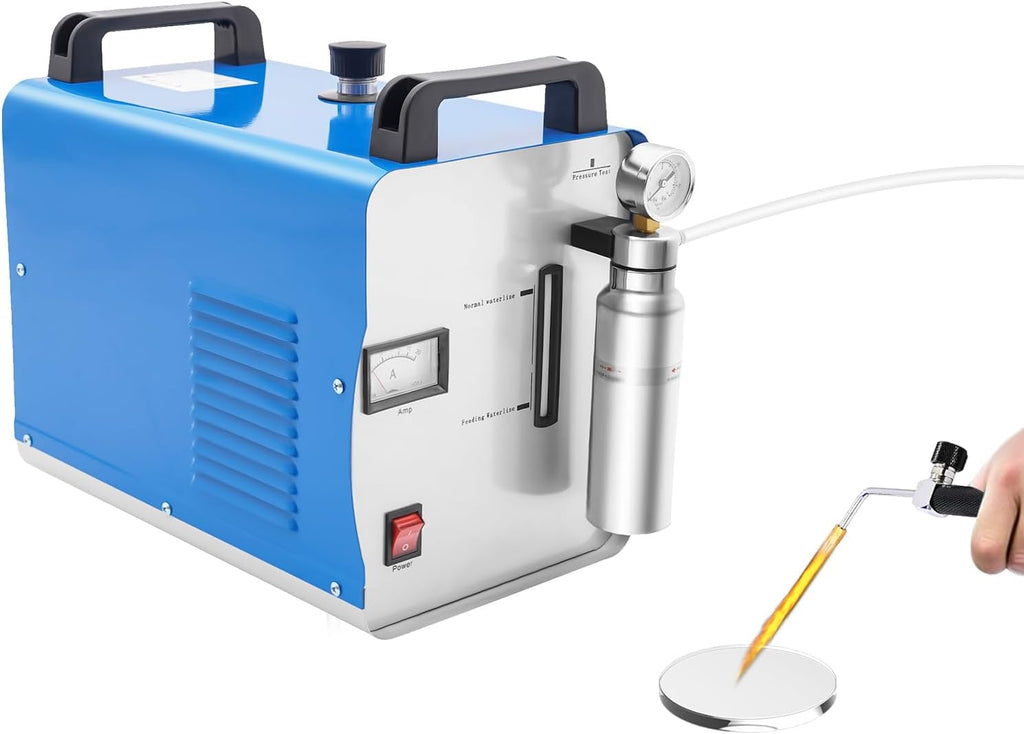 Hydrogen Generator Water Welder 95L/H Acrylic HHO Flame Polisher Polishing ,Oxygen Generator for Home Use Machine ,in Power Polishers & Buffers AC 110V 400W + Gas Torch, for Tools & Home Improvement