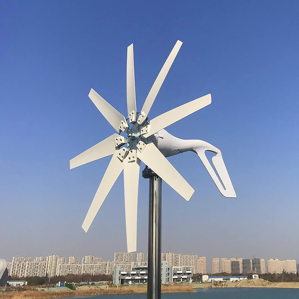 10000W Efficient Wind Turbine Generator, 110V/220V with MPPT Charge Controller Windmill RV Yacht Farm Small Wind Generator Home Use System