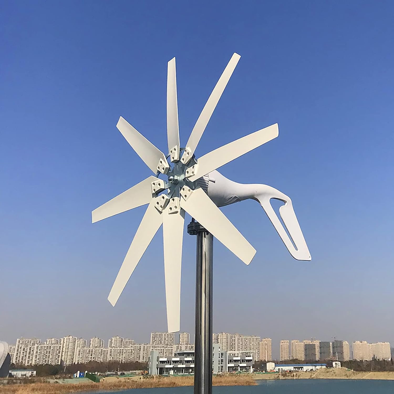 10000W Efficient Wind Turbine Generator, 110V/220V with MPPT Charge Controller Windmill RV Yacht Farm Small Wind Generator Home Use System
