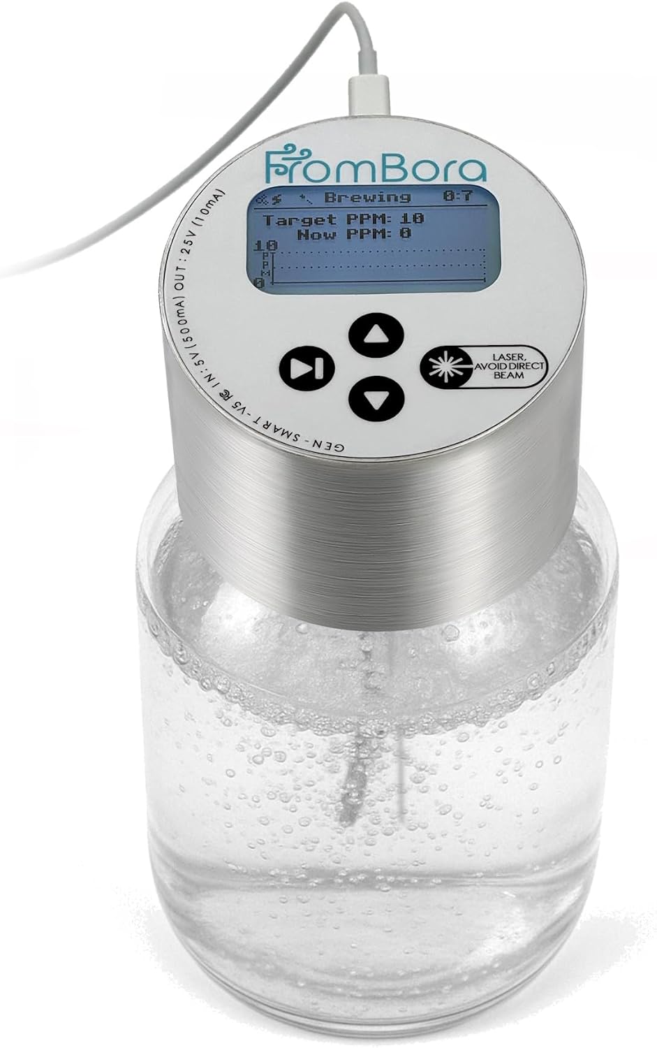 SMART Colloidal Silver Generator Kit – PPM Auto-Stop – 99.99% Pure Silver Rods – Constant Current Machine for True Nano Particles – Active Stirring, LCD, Built-in Laser & TDS Meter