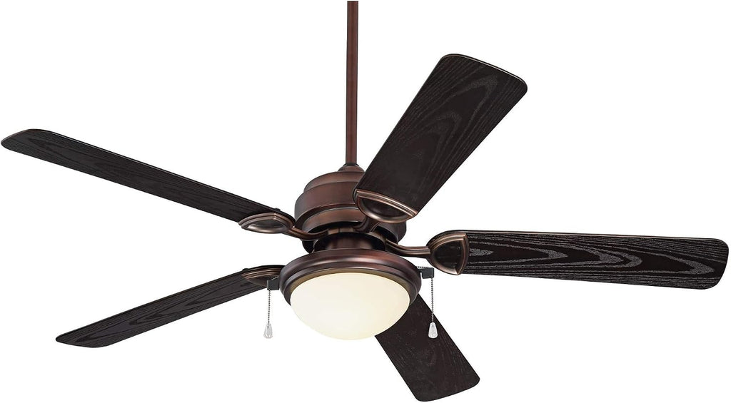 Casa Vieja 52' Marina Breeze Industrial Rustic Farmhouse Indoor Outdoor Ceiling Fan with LED Light Oil Brushed Bronze Brown Wet Rated for Patio Exterior House Home Porch Gazebo Garage Barn