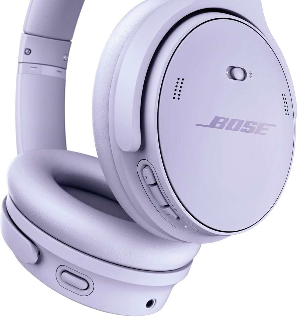 Bose QuietComfort Wireless Noise Cancelling Headphones, Bluetooth Over Ear Headphones with Up to 24 Hours of Battery Life, Chilled Lilac - Limited Edition Color (Renewed)