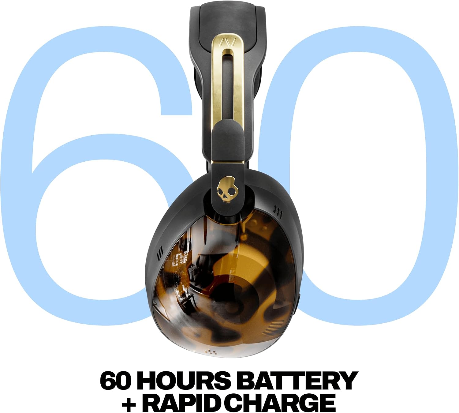 Skullcandy Aviator 900 ANC Wireless Over-Ear Bluetooth Headphones, THX Spatial Audio with Head Tracking, Adaptive Noise Cancelling, Up to 60 Hours Battery, Microphone for iPhone Android - Tortoise