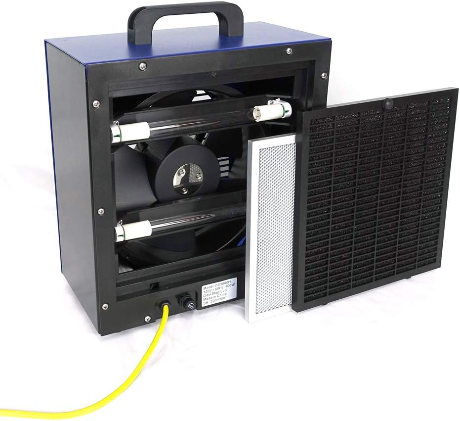 OdorStop OS3000H Hydroxyl Generator/UV Air Purifier with Charcoal Filter for Spaces up to 3000 sq ft and above