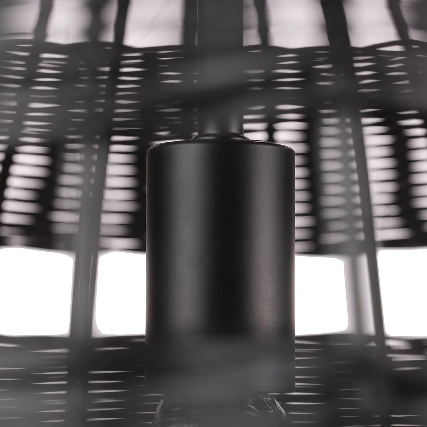 Globe Electric Novogratz x 65838 Beth 1-Light Pendant Lighting, Matte Black, Bulb Not Included