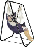 Swing Hammock Stand, A-Shaped Strong Load Bearing Hammock Stand, Anti-Deformed Hammock Chair Stand Swing Support Rack for Home or Outdoor (Black)