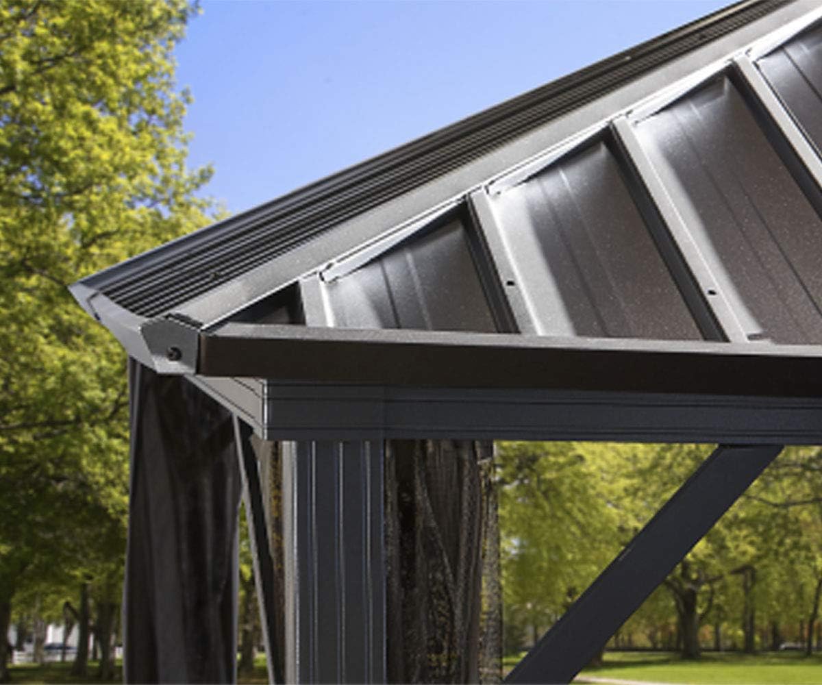 Sojag Outdoor 10' x 12' Dakota Hardtop Gazebo Outdoor Sun Shelter
