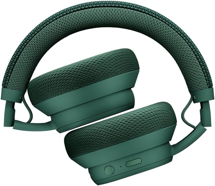 Fairphone Fairbuds XL Forest Green Over-Ear Wireless Headphones with Active Noise Cancelling, aptX-HD 24-bit Audio, 30 H Battery, IP54 Weatherproof, Replaceable Parts