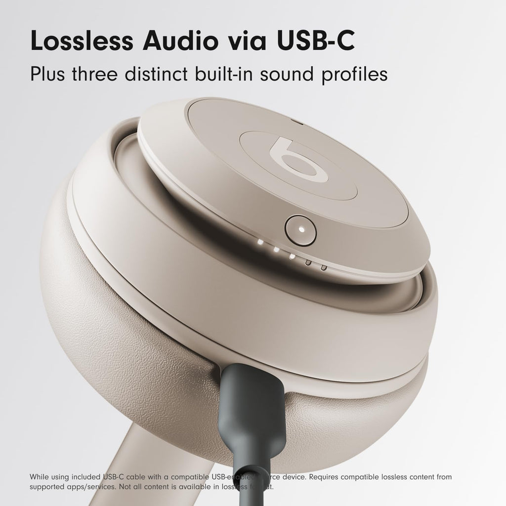 Beats Studio Pro Premium Wireless Over-Ear Headphones- Up to 40-Hour Battery Life, Active Noise Cancelling, Great for Travel & Commuting, USB-C Lossless Audio, Apple & Android Compatible - Sandstone