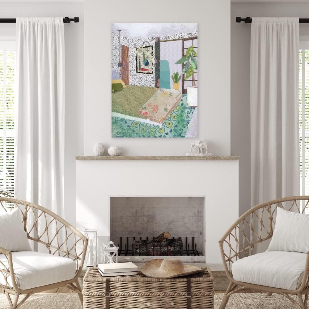 Fine Art Canvas BoHo Room Canvas Wall Decor by Artist Jenny McGee for Living Room, Bedroom, Bathroom, Kitchen, Office, Bar, Dining & Guest Room - Ready to Hang - 24 in x 32 in