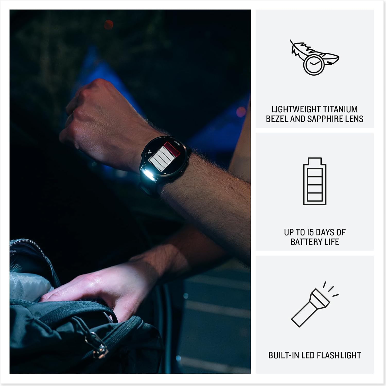 PlayBetter Garmin Forerunner 970 (Carbon Gray DLC Titanium/Black Translucent) Premium GPS Running & Triathlon Smartwatch Bundle - AMOLED, LED Flashlight Portable Charger & HD Screen Protectors