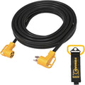 Firman 1190 Heavy Duty 14-50P to 14-50R 25' Extension Power Cord – 50 Amp, RV, Generator & Outdoor Use, Weatherproof, 90-Degree Plug, Durable Power Cable for RVs, Generators, and Heavy-Duty Needs