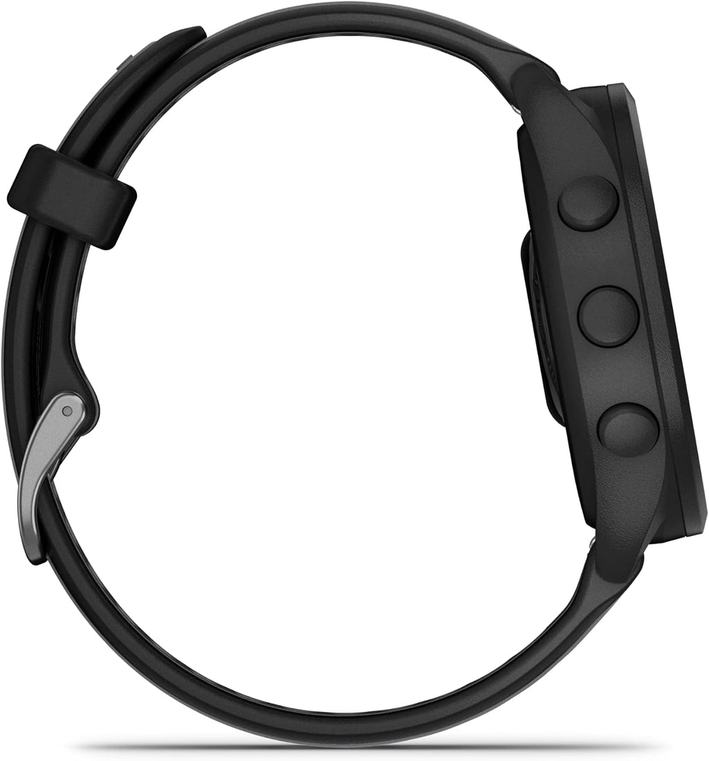 Garmin Forerunner 165 Music GPS Running Smartwatch, Fitness Tracker Smart Watch for Men and Women Bundle with Accessories - Black/Slate Gray