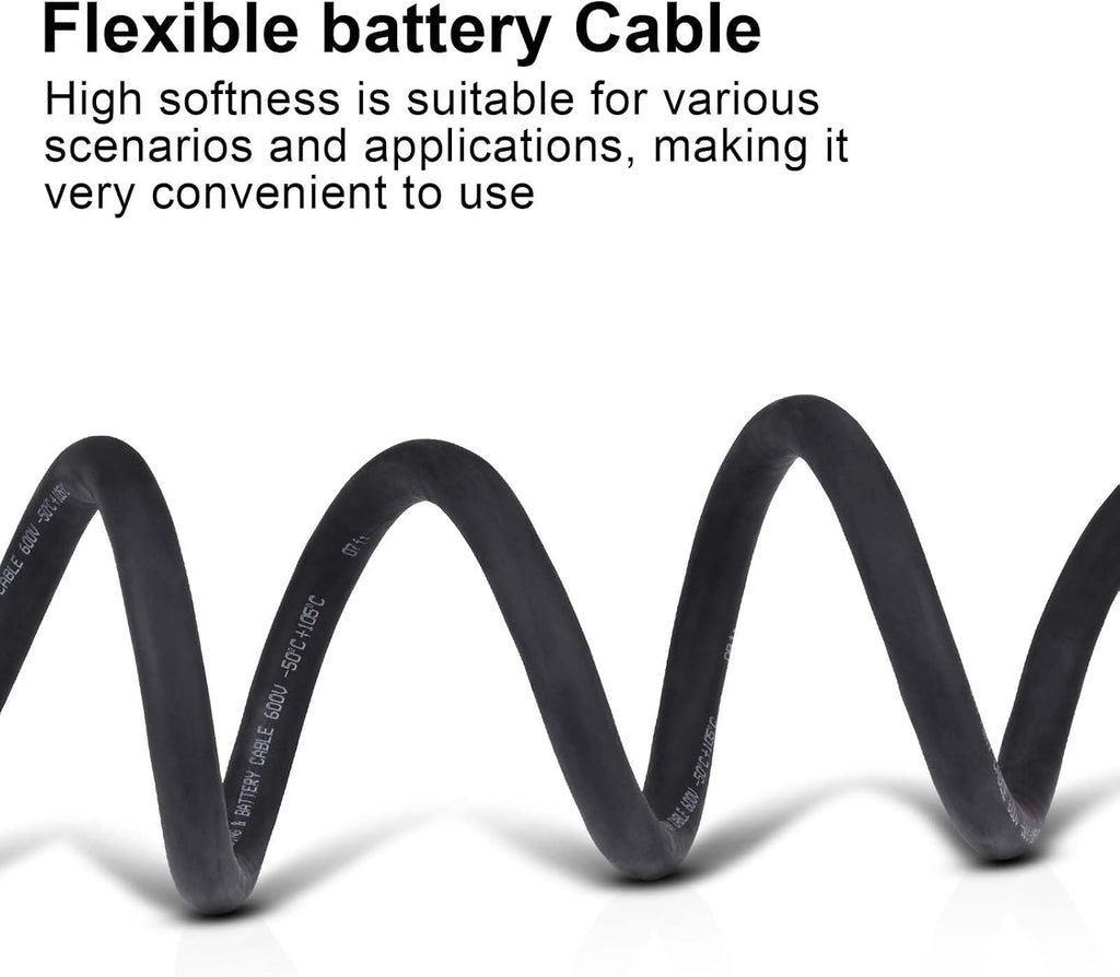 1/0 Gauge Battery Cable,30FT Black 1/0 AWG Pure Copper Wire Welding Cable, for Automotive, Battery, Solar and Generator, Standard USA OFC Wire
