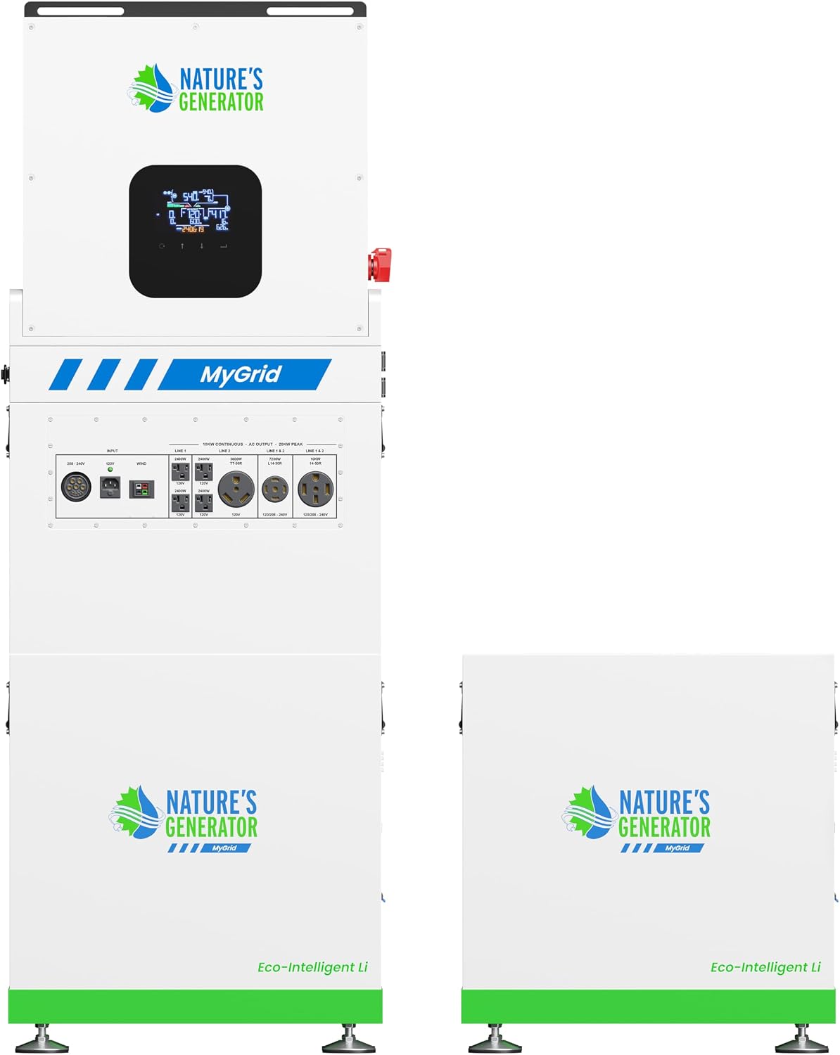 Nature's Generator Mygrid Lithium 10K Solar Generator with 10496Wh Battery