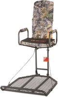 Guide Gear Deluxe Hang-On Tree Stand Chair for Hunting Cushion Seat Hunt Gear Equipment Accessories, Camo