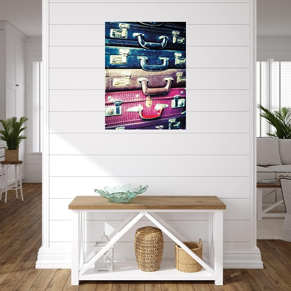 Fine Art Canvas Happy Shapes Canvas Wall Decor by Artist Seven Trees Design for Living Room, Bedroom, Bathroom, Kitchen, Office, Bar, Dining & Guest Room - Ready to Hang - 42 in x 56 in