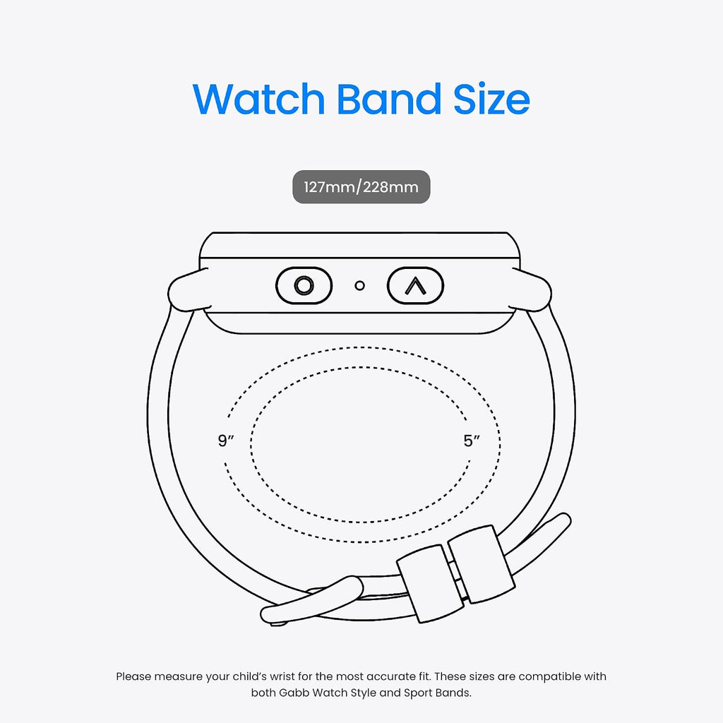 Gabb Watch 3e - GPS Tracker for Kids, Digital Smart Watch, No Social Media or Internet, Fees Required (Silver)