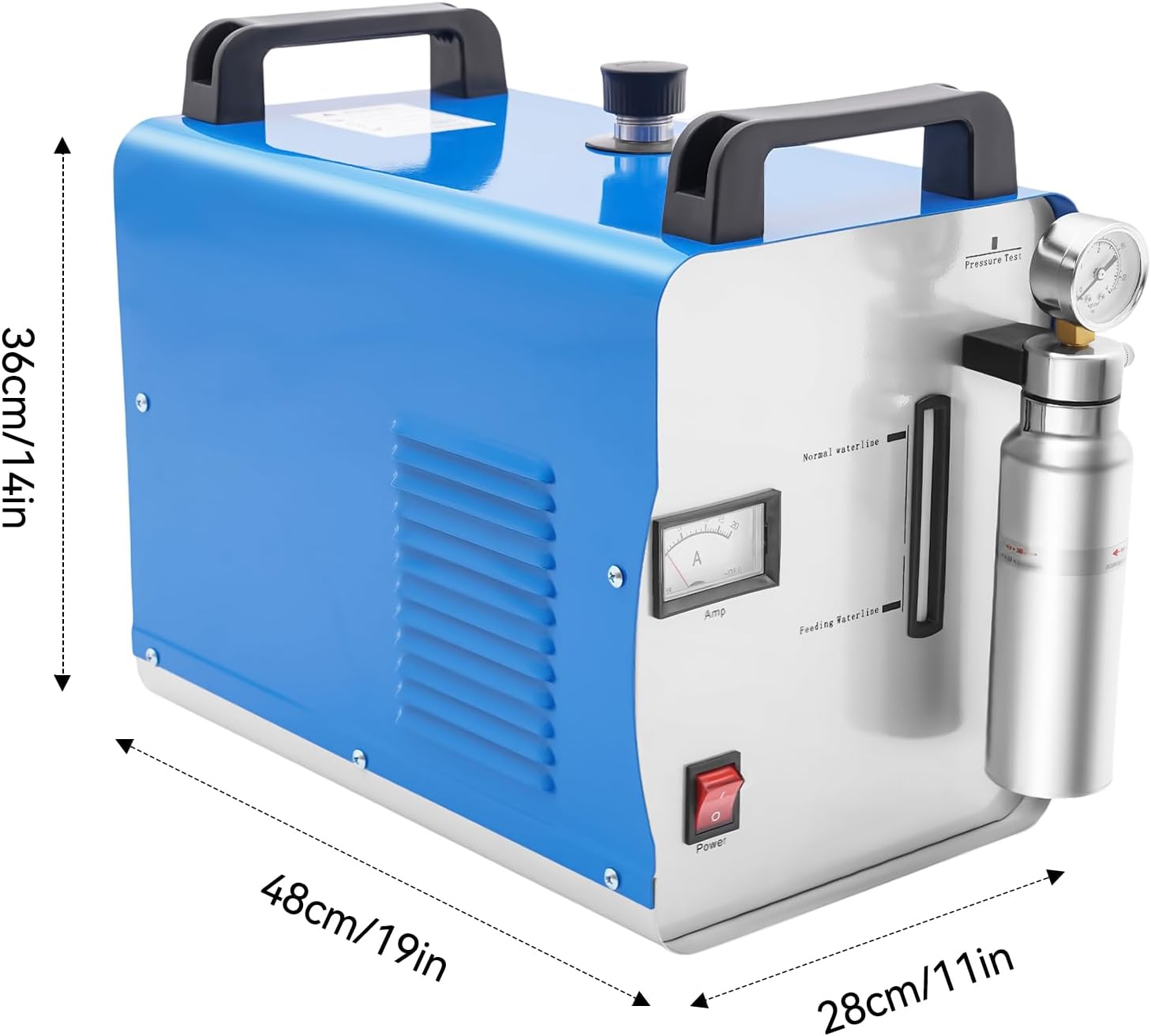 Hydrogen Generator Water Welder 95L/H Acrylic HHO Flame Polisher Polishing ,Oxygen Generator for Home Use Machine ,in Power Polishers & Buffers AC 110V 400W + Gas Torch, for Tools & Home Improvement