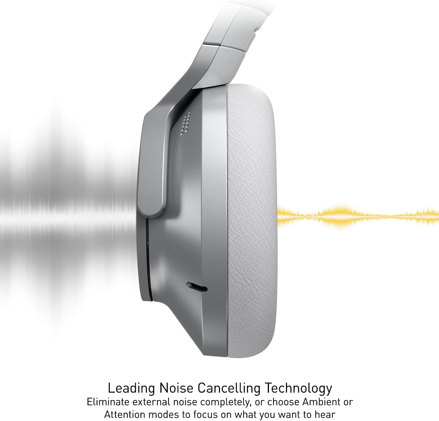 Technics - Wireless Noise Cancelling Over-Ear Headphones with 2 Device Multipoint Connectivity - EAH-A800-S Silver