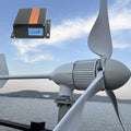 Wind Turbine 2000W AC 24V Home Use Horizontal Wind Generator Kits 3 Blades with MPPT Controller for Home, Boat, Marine, Monitoring, Street Lighting