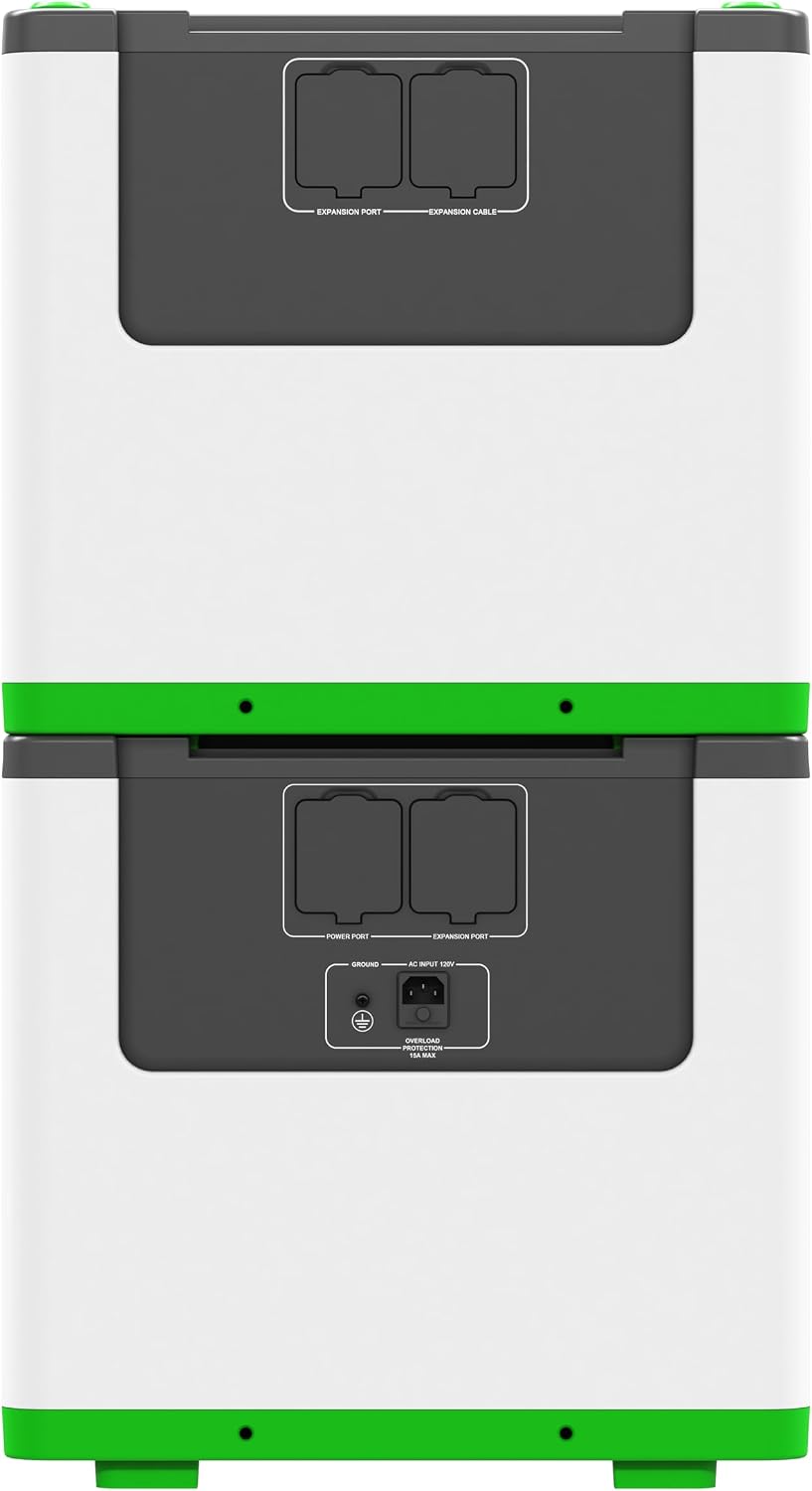 Nature's Generator Lithium 240V/6000Wh,Lithium 3600W+ Power Pod, Fast Charge, Lifepo4 Power Station, Solar Generator for Home Use, Power Outage, Camping, RV, Emergencies