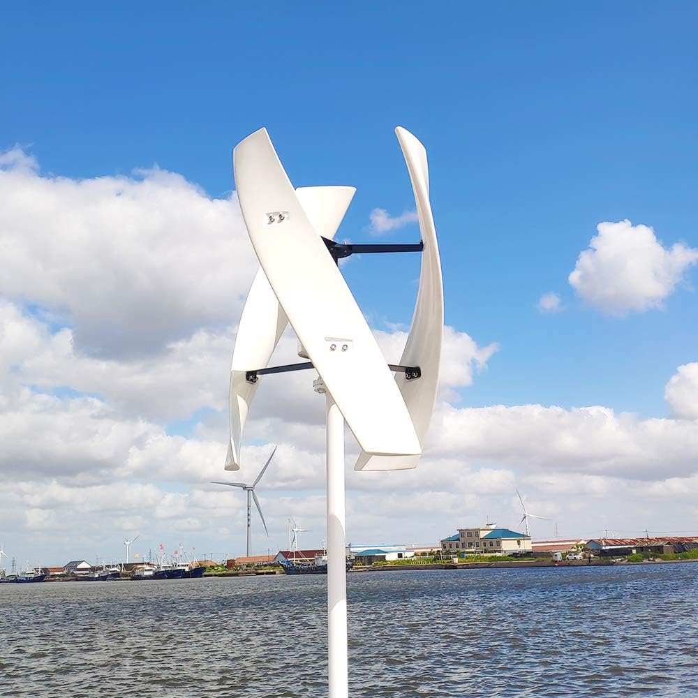 10000W Vertical Maglev Wind Turbine Generator Kit, 110V/220V 3 Blades with MPPT Controller Off Grid Inverter System for Home Use