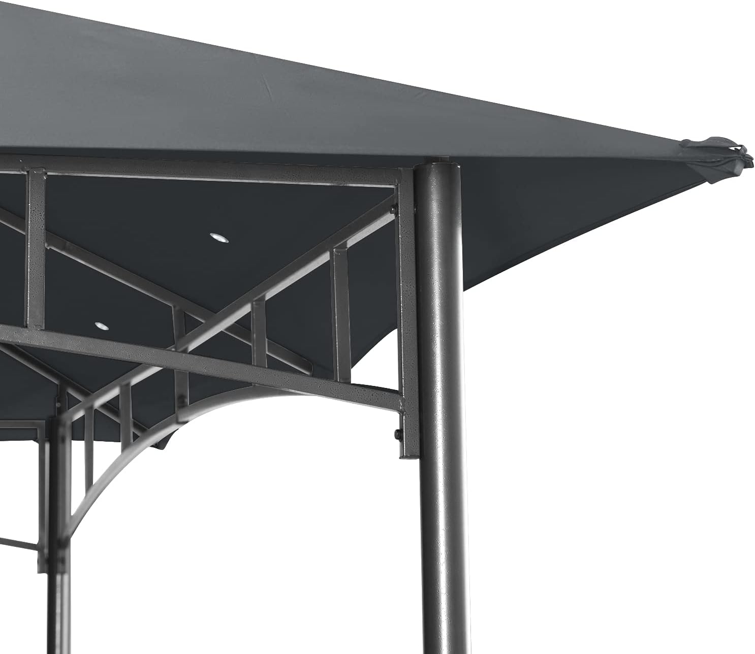 ABCCANOPY Gazebos for Patios 10x10 - Outdoor Steel Frame Gazebo for Lawn Backyard Garden Deck (Dark Gray)