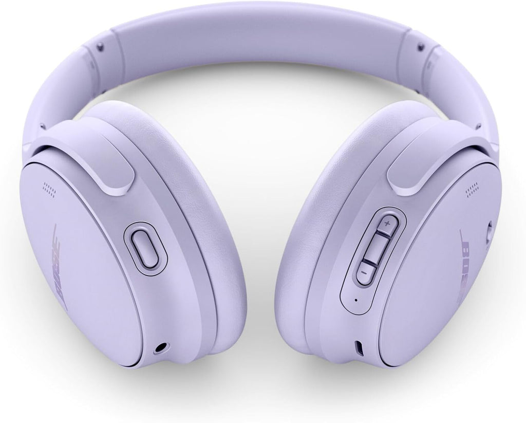Bose QuietComfort Bluetooth Headphones, Wireless Headphones with Active Over Ear Noise Cancelling and Mic, Deep Bass, Up to 24 Hours of Playtime, Chilled Lilac - Limited Edition Color