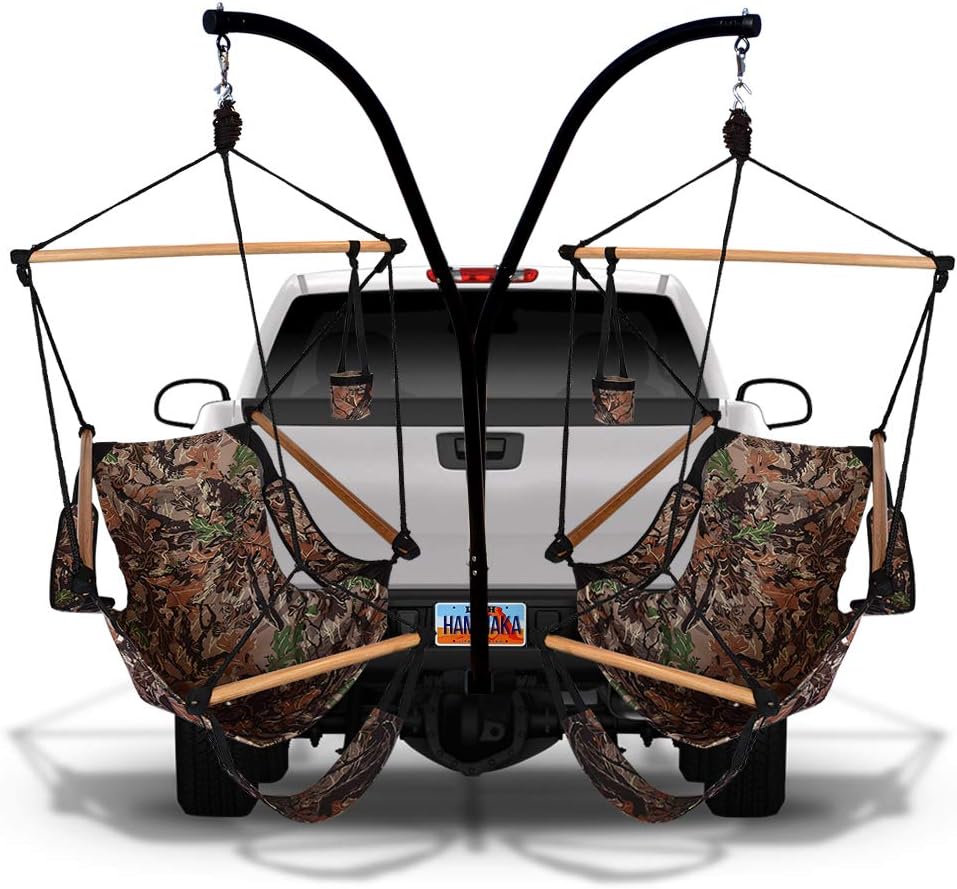 Trailer Hitch Stand and Cradle Chairs Combo (Camoflauge)