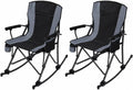 REDCAMP Oversized Folding Camping Chair for Adults Heavy Duty 250/300/330lb, Sturdy Steel Frame Outdoor Camp Chairs Portable Lawn Chair with High Back and Cup Holder