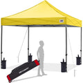 ABCCANOPY Patio Pop Up Canopy Tent 8x8 Commercial-Series (Yellow)