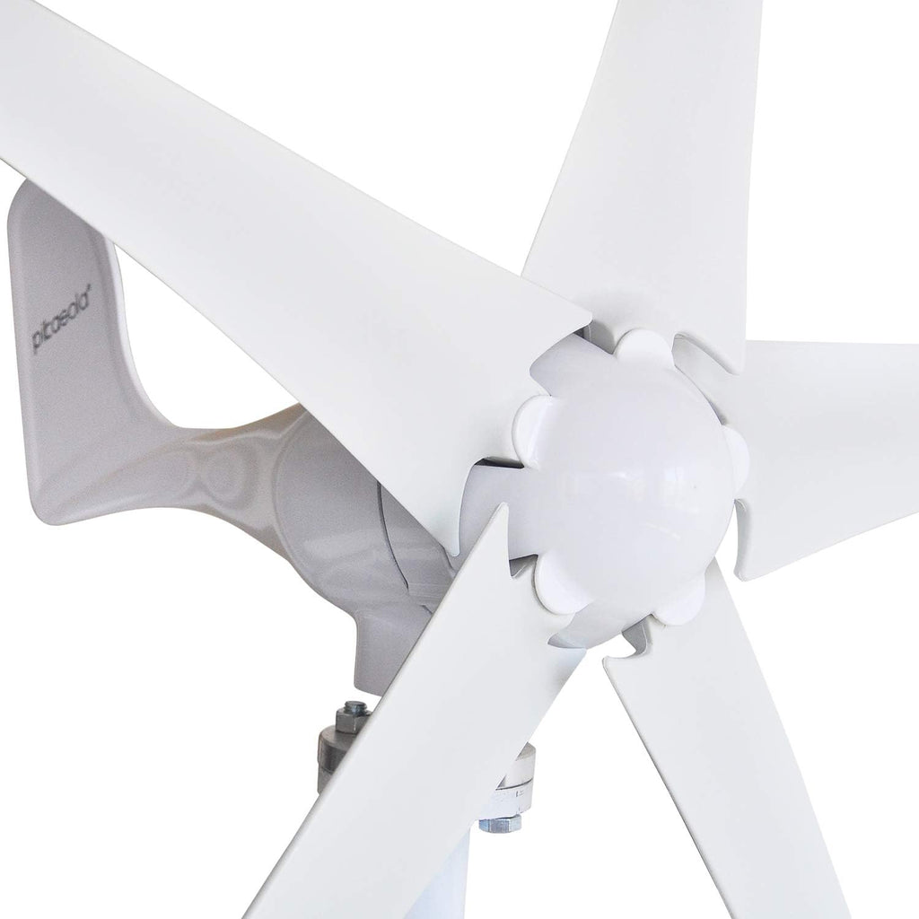 Wind Turbine Generator Kit 400W 24V with 5 Blade, Wind Generator Kit with Charge Controller, Wind Power generator for Marine, RV, Home, Windmill Generator Suit for Hybrid Solar Wind System
