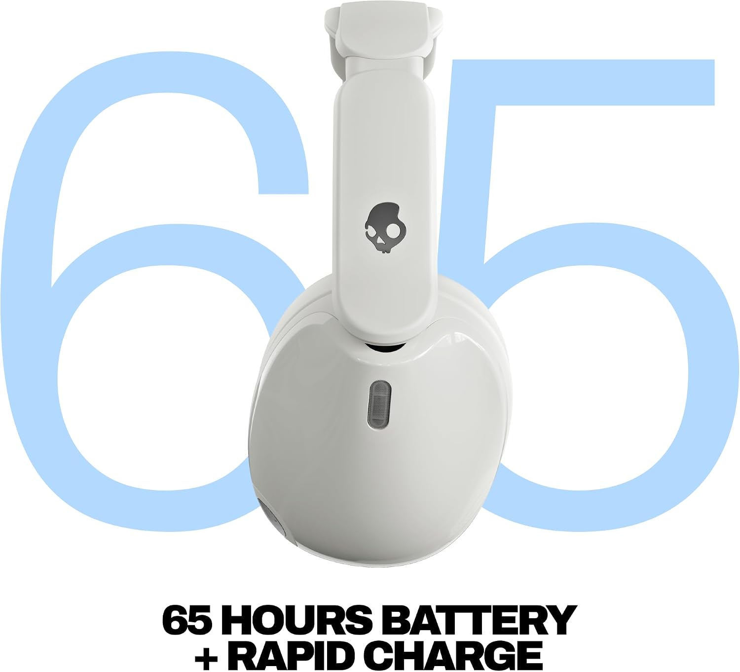 Skullcandy Hesh 540 ANC Wireless Over-Ear Bluetooth Headphones with THX Spatial Audio, Active Noise Cancelling, Personalized Sound, Up to 65 Hours Battery, Microphone for iPhone Android - Bone