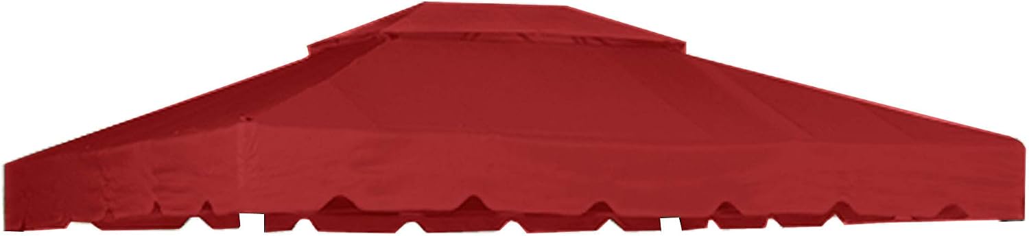 Garden Winds Replacement Canopy for 10x12 Garden House Gazebo - Riplock 350 - Cinnabar