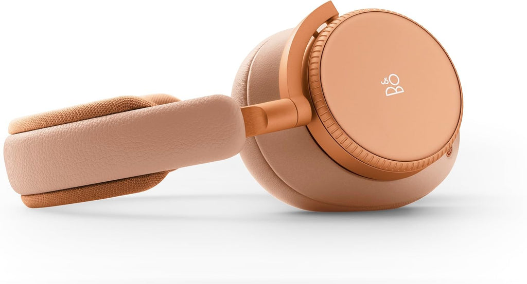 Bang & Olufsen Beoplay H100 Premium Wireless Active Noise Cancelling Over-Ear Headphones with Protective Carrying Case, Sunset Apricot