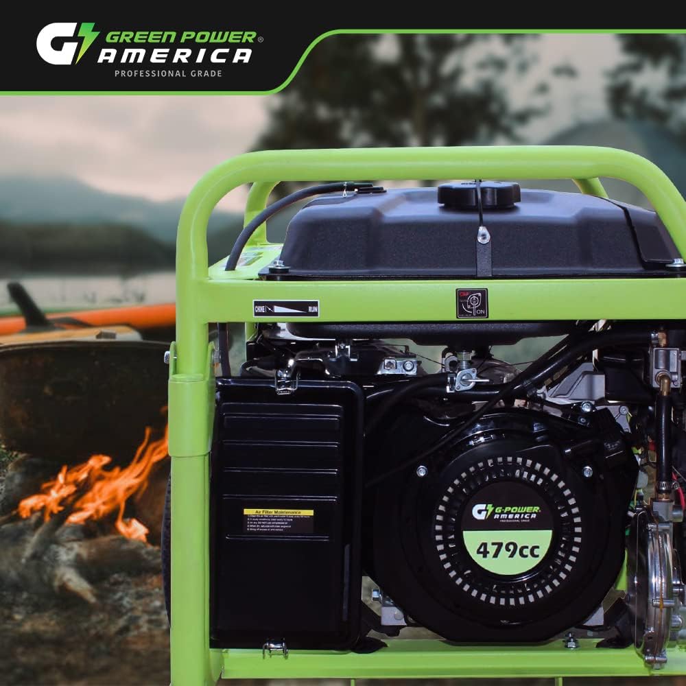 Green-Power America 13000 Watt Dual Fuel Portable Generator, Gas & Propane Powered, Electric Start, Backup Power for Home Emergency, RV Camping & Outdoor Use