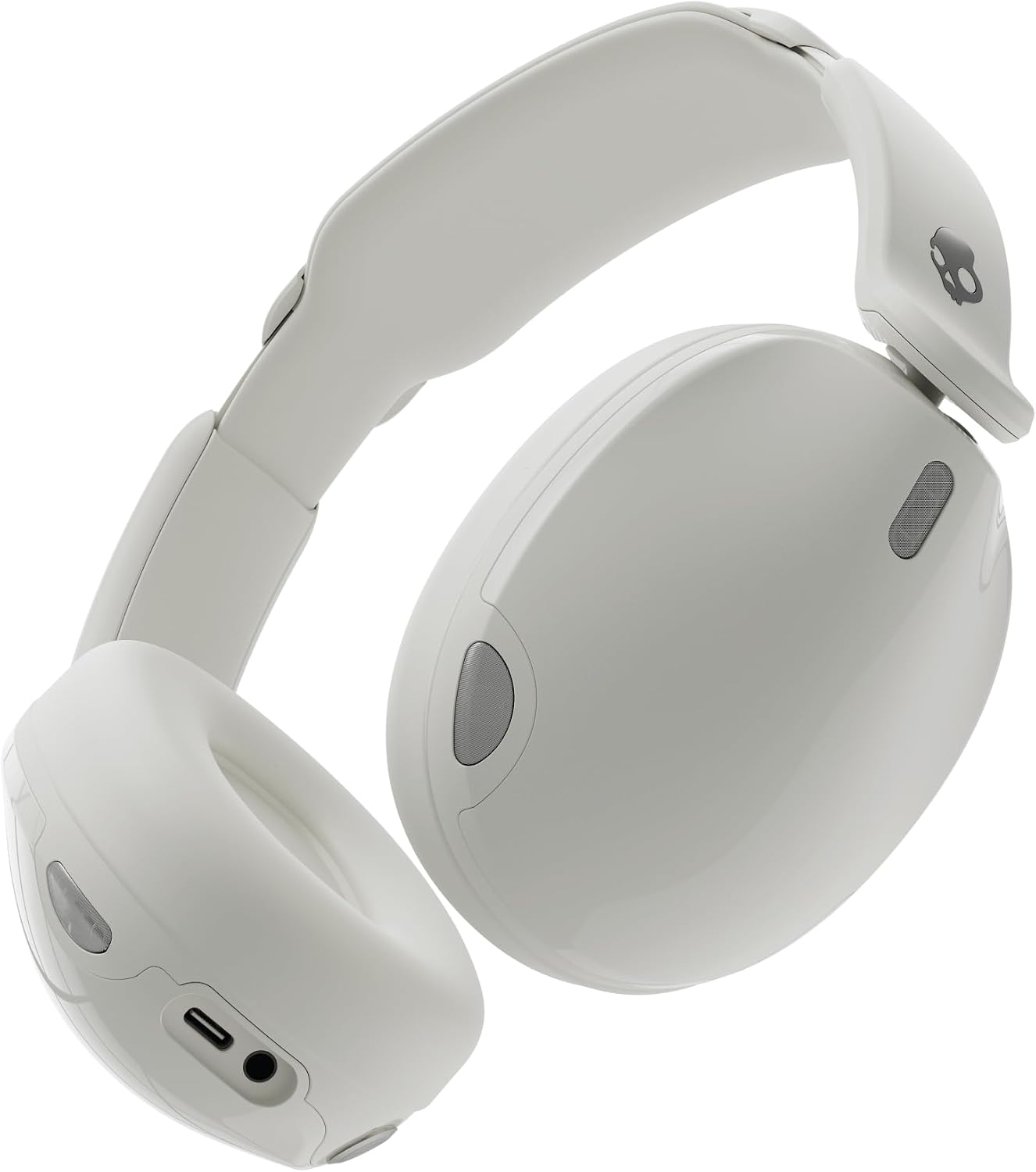 Skullcandy Hesh 540 ANC Wireless Over-Ear Bluetooth Headphones with THX Spatial Audio, Active Noise Cancelling, Personalized Sound, Up to 65 Hours Battery, Microphone for iPhone Android - Bone