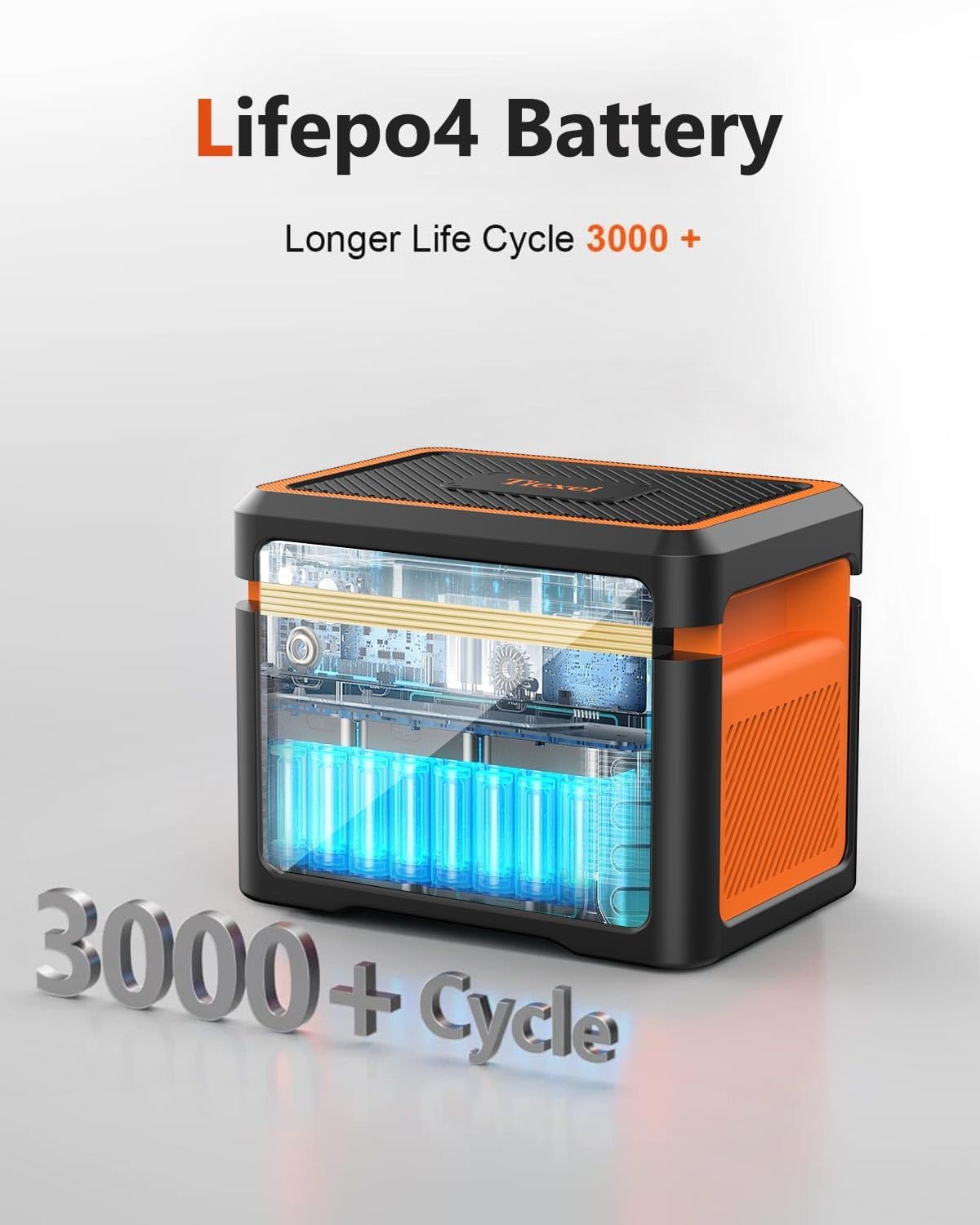 Portable Power Station 600W(Peak 1800W), Solar Generator with 384WH LiFePO4 Battery, 10 Outputs & UPS Battery Backup, Generators for Home Use, Camping, Emergency Power Outage, RV, CPAP