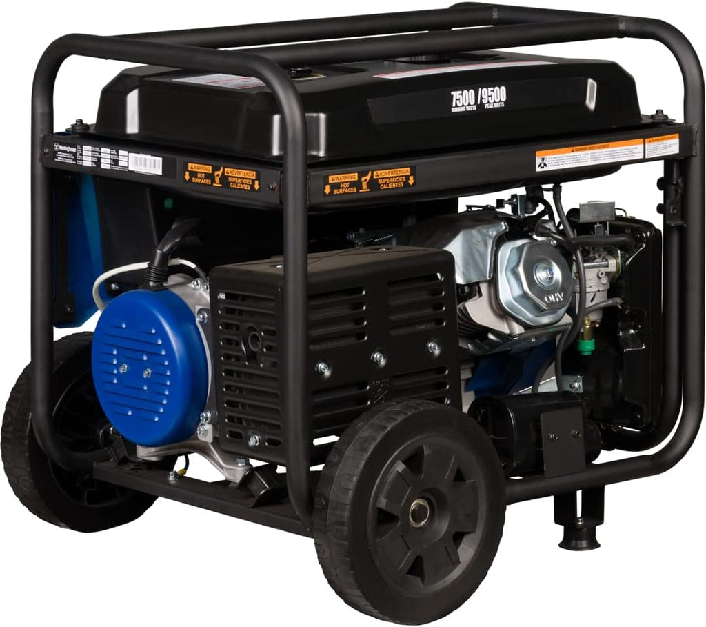 Westinghouse 9500 Peak Watt Home Backup Portable Generator, Remote Electric Start with Auto Choke, Transfer Switch Ready, Gas Powered, CO Sensor