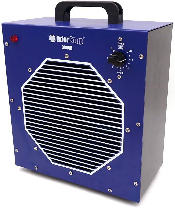 OdorStop OS3000H Hydroxyl Generator/UV Air Purifier with Charcoal Filter for Spaces up to 3000 sq ft and above