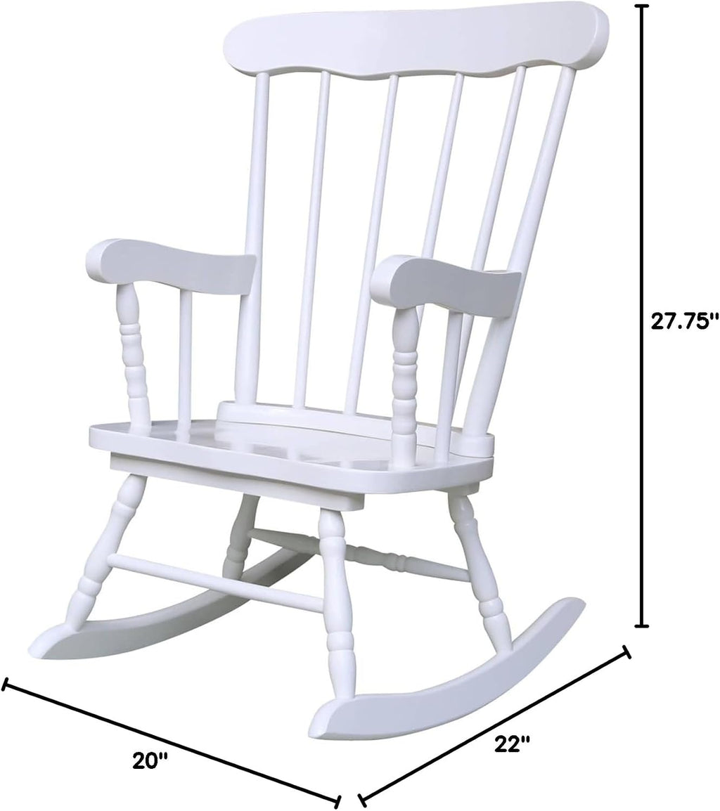 International Concepts Kids Rocker in Linen White
