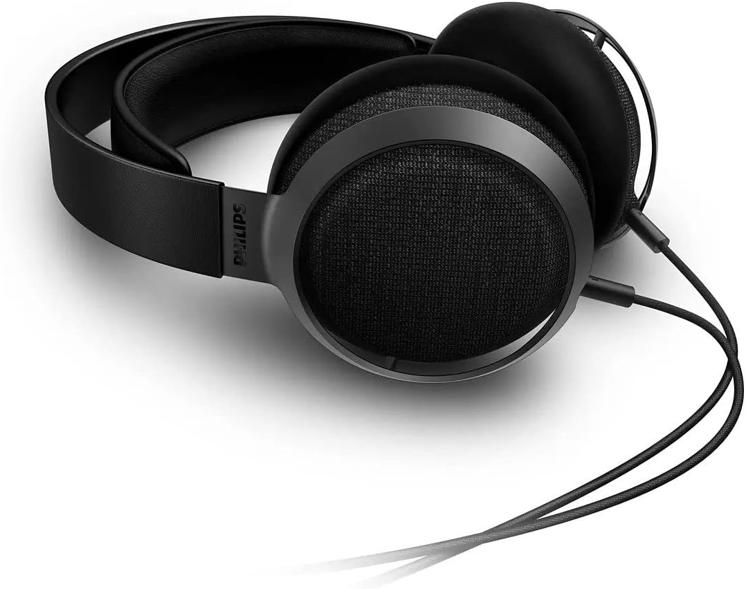 Philips Fidelio X3 Professional Studio Monitor Headphones for Recording & Mixing Wired Over The Ear Open-Back Headphones, Multi-Layer 50mm Diaphragms, Hi-Res Music Studio Headset, Premium Finishing