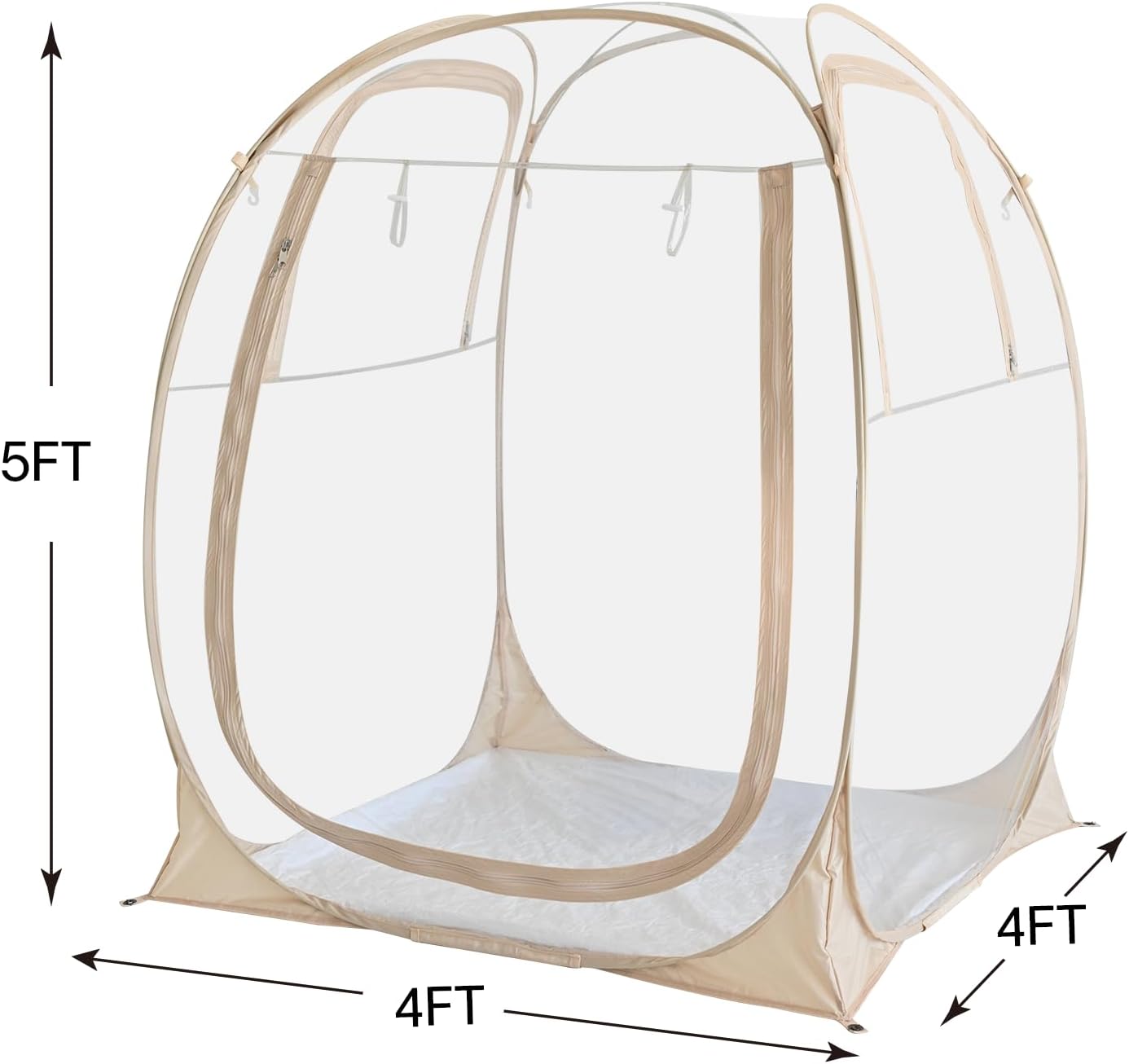 Alvantor® Pop Up Bubble Tent®,Large Oversize Igloo Screen House,1 Person Cold Protection Outdoor Igloo, Winter Tent 4'x4'x5'