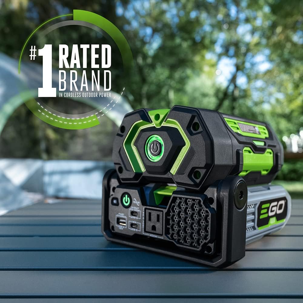 EGO Power+ Portable Inverter, 400W, Power Inverter Generator, Quiet. Includes 56V 4.0Ah Battery and Charger - PAD5003
