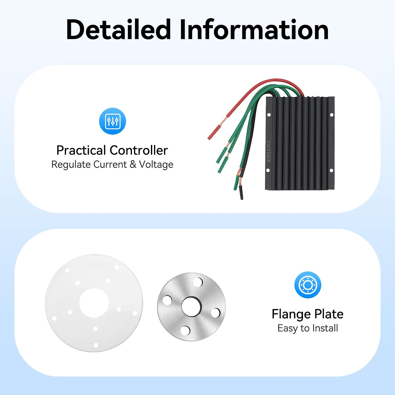 600W Wind Turbine Generators Kit, 24V 5 Blades Vertical Axis Wind Power with Controller, 5 Blades Lantern Motor Vertical Axis Windmill for Home, Camping, -40～80℃ Working Temperature
