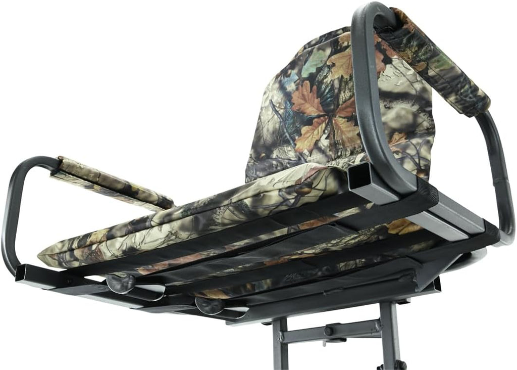 Guide Gear Deluxe Hang-On Tree Stand Chair for Hunting Cushion Seat Hunt Gear Equipment Accessories, Camo
