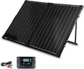 Renogy 100W Portable Solar Panel, 25% High Efficiency Solar Panel Kit with 20A Charger Controller for 12V Battery&Power Station, N-Type Foldable Solar Panels w/Tempered Glass for RV, Camping Off-Grid