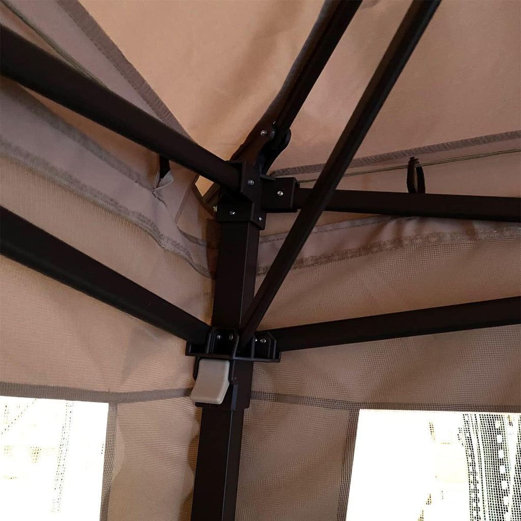 Garden Winds Custom Fit Replacement Canopy Top Cover Compatible with The COOSHADE, MASTERCANOPY, ABCCANOPY 11'x11' Pop Up Gazebo - Upgraded Performance RIPLOCK 350 Fabric