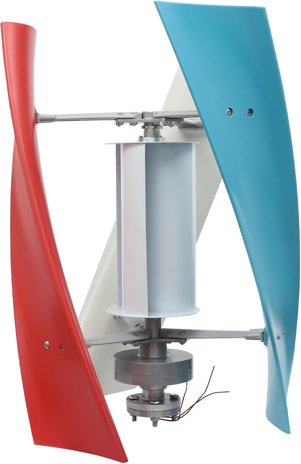Wind Generator, 100W 12V 3 Blade Vertical Wind Turbine Generator Vertical Axis Wind Turbine Vertical Wind Generators Kit Wind Power Generators w/Auxiliary Wind Wheel for Home, Business, Ships